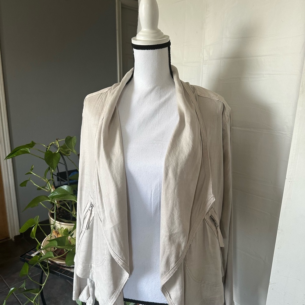 Anthropologie Cream Waterfall cardigan - Picture 10 of 10